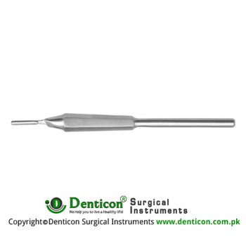 Scalpel Handle No. 3 With Round Hollow Handle Stainless Steel, 15.5 cm - 6"